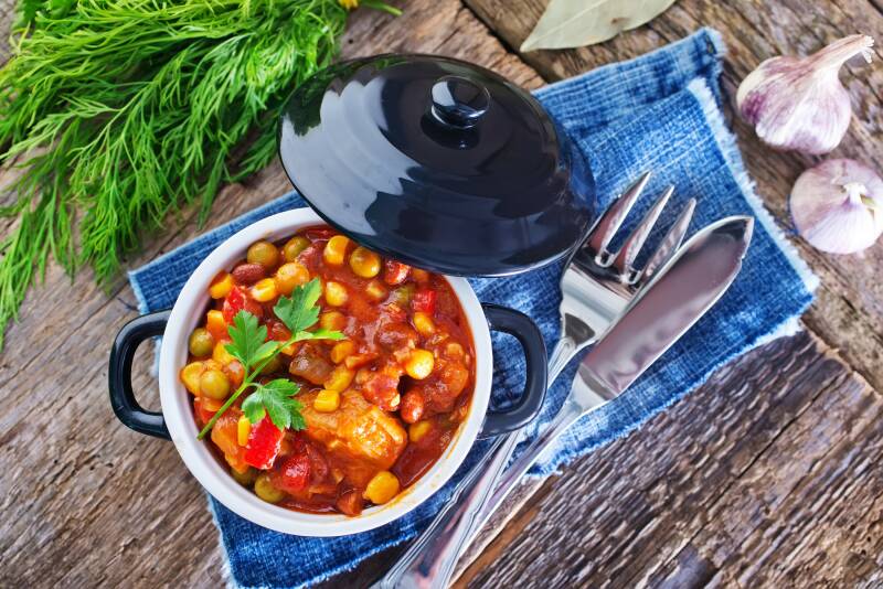 Canarian Gastronomy - meat & vegetable stew