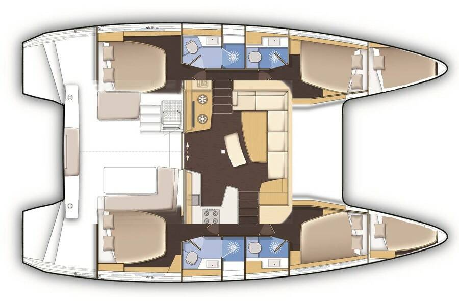 Lagoon 42 Senza SE (A/C and Generator)