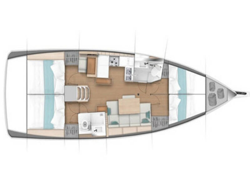 Sun Odyssey 440 Diana - Standard line